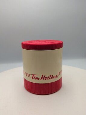 Vintage Tim Hortons Thermos Coffee by Alladin THERMO Jar with Lid.